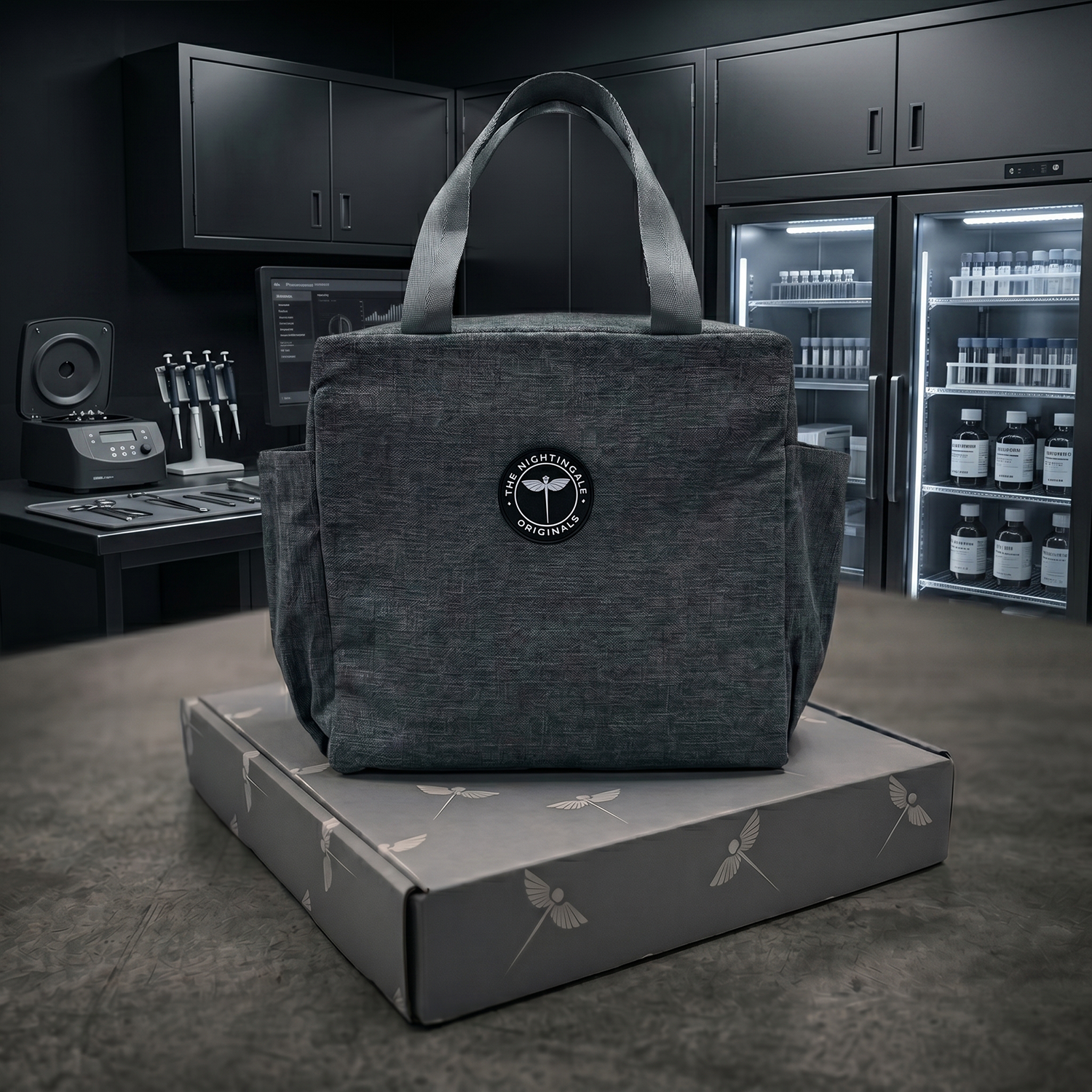 Famish’d Medium Insulated Lunch Tote - Gray