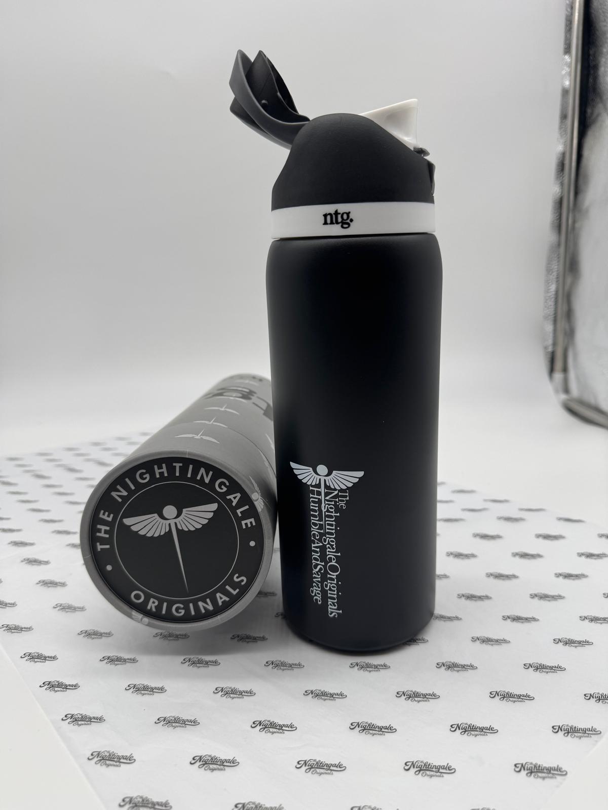 Parch’d Insulated Coffee Tumbler with Flip Top Lid - Black